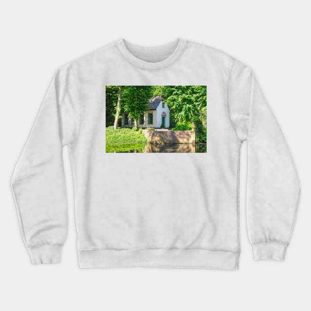 Delmenhorst; Park; park area; graft; House; garden house Crewneck Sweatshirt by Kruegerfoto